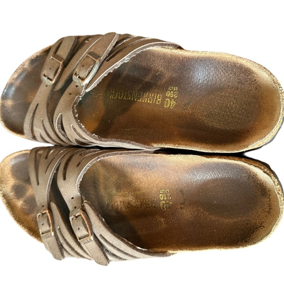 Birkenstock Granada Strap Sandals Leather Sand Beach Nubuck Sz.40 - Picture 9 of 9